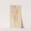 Study of a standing male nude by Sir Edward Coley Burne-Jones