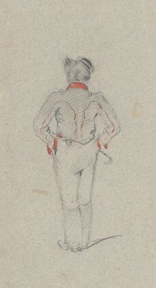 Study of a Standing Man from the Back
