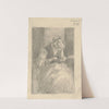Study of a Steated Woman Sewing by Eduard Putra