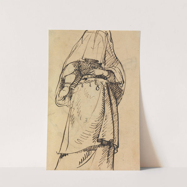 Study of a Veiled Woman by Benjamin Robert Haydon