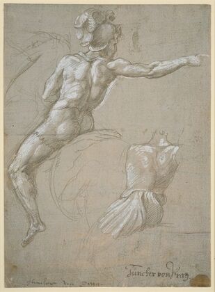 Study of a Warrior on Horseback