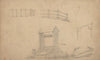 Study of a well and fences, perhaps intended for student practice
