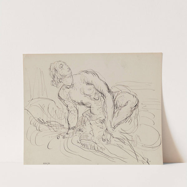 Study of a Woman Bathing by James Ensor