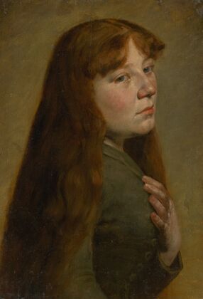 Study of a Woman from Three Quarters Profile
