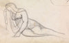 Study of a Woman in a Partial Recline