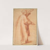 Study of a woman in a wide mantle by Abraham Bloemaert