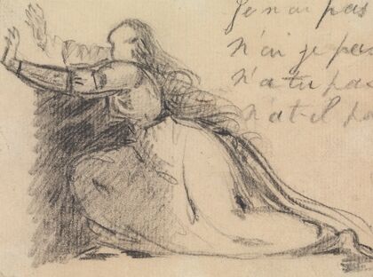 Study of a Woman Pleading on Her Knees