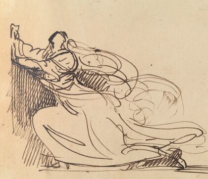 Study of a Woman Pleading on Her Knees.