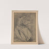 Study of a Woman Seated Beside a Plinth by Thomas Gainsborough
