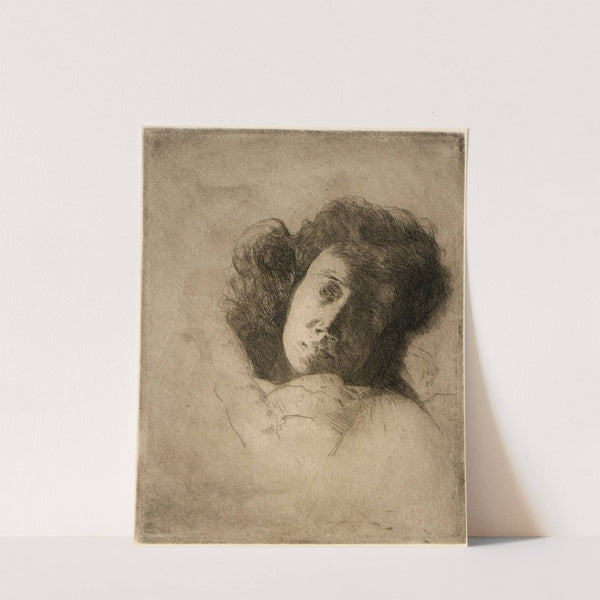 Study of a Woman’s Head (1888) by Julian Alden Weir