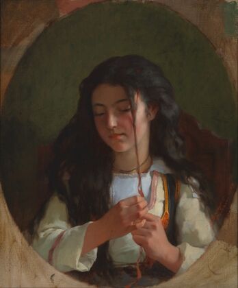 Study of a Young Girl, Pont Aven (1869)