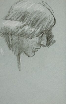 Study of a young man’s face, in profile (1986)