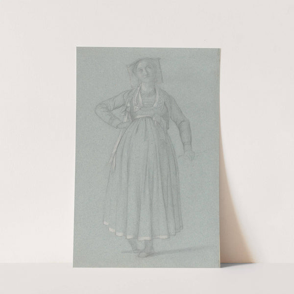 Study of a Young Roman Woman by Charles Damour