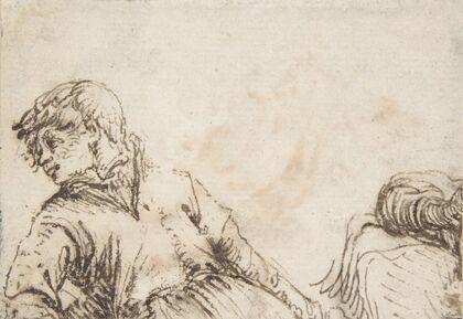 Study of a Youth with his Head Turned to the Left and Leaning on his Right Elbow