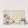 Study of a Youth with his Head Turned to the Left and Leaning on his Right Elbow by Jacob de Gheyn II