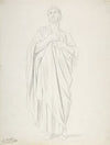 Study of an Apostle, for the painting of the Ascension in Saint-Germain-des-Pres, Paris (1839-1863)