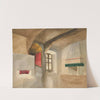 Study of an interior by Edwin Austin Abbey