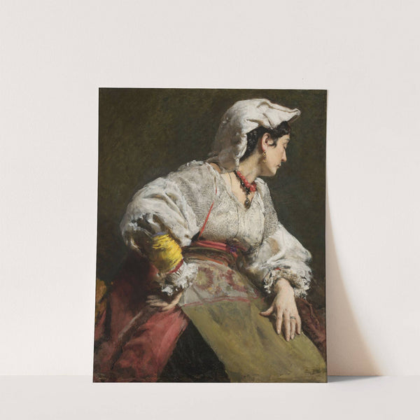 Study of an Italian woman (1876) by Leon Wyczółkowski