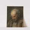Study Of An Old Man, Head And Shoulders by Jean-Baptiste Greuze