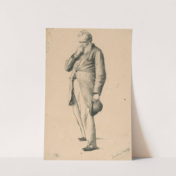 Study of an Old Man Standing I. by Teodor Zemplényi