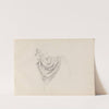 Study of apron (between 1845 and 1852) by Adolph Tidemand