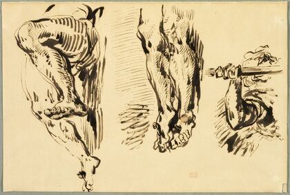 Study of Arms and Legs of Christ Crucified (c. 1850)