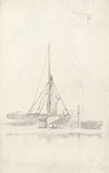 Study of Boats on Shore
