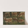 Study of Cows (1884) by Anders Askevold