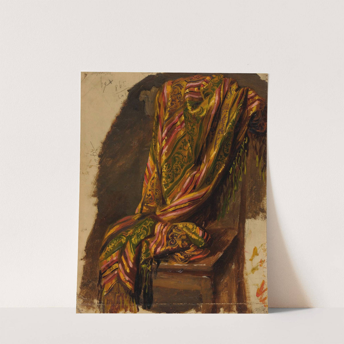Study of drapery (after 1860) by Józef Simmler