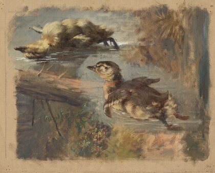 Study of Ducks on the Water I. — size preview