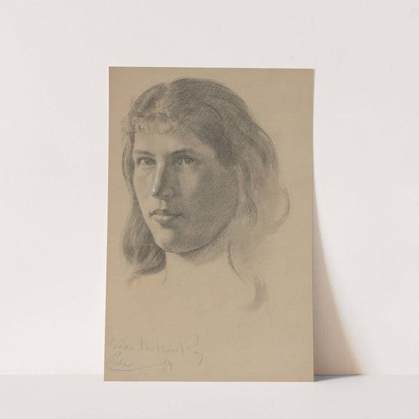 Study of Female Head by Milan Thomka Mitrovský
