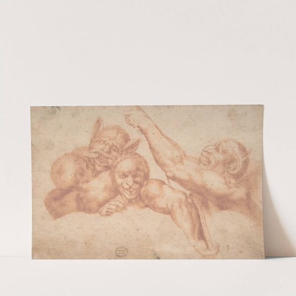 Study of Figures from Michelangelo&#039;s Last Judgment, Sistine Chapel by After Michelangelo Buonarroti