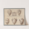 Study of Five Vases or Urns by Felice Giani