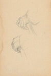 Study of Hands Holding a Stick
