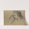 Study of Heads for Study for &#039;Castor and Pollux Freeing Helen&#039; by Joseph-Ferdinand Lancrenon