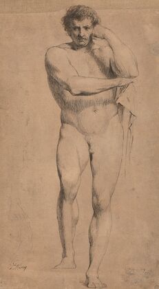 Study of Hercules for ‘Crowning the Victors at Olympia’