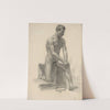 Study of Male Nude by Emil Alexay-Olexák