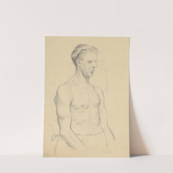 Study of Male Nude - From Waist Up by Štefan Polkoráb