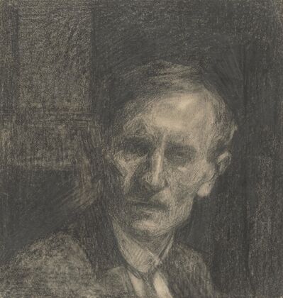 Study of Man’s Bust with a Stiff Collar