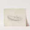 Study of Moored Boat with Seated Figure by Cornelius Varley
