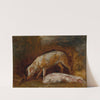 Study of Pigs (1850) by Alexandre-Gabriel Decamps