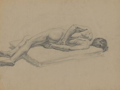 Study of Reclining Male Nude