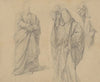 Study of robes of the high priest and the man in turban to the painting ‘Martyrdom of St. Matthias’