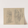 Study of robes of the high priest and the man in turban to the painting &#039;Martyrdom of St. Matthias&#039; by Józef Simmler