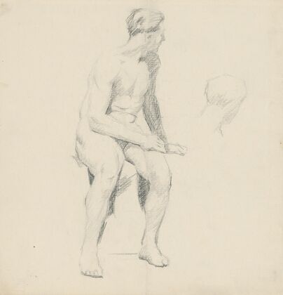 Study of Seated Male Nude