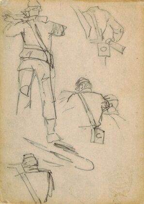 Study of Soldiers Taking Aim