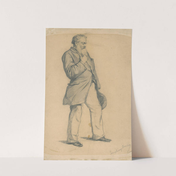 Study of Standing Old Man II. by Teodor Zemplényi