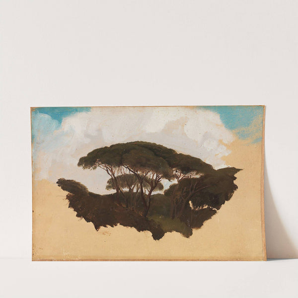 Study of Stone Pines (1841) by Adolph Tidemand
