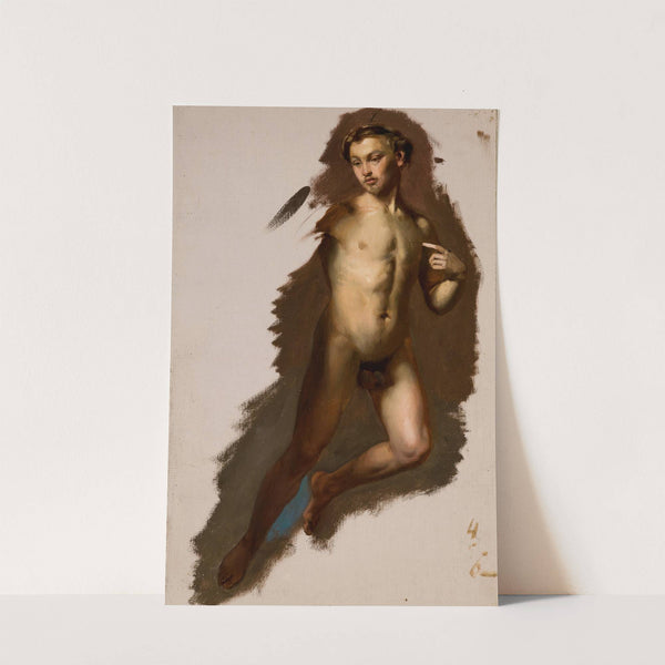 Study of the Amor Figure to the Painting &#039;Wedding Procession of Amor and Psyche&#039; by Józef Simmler