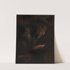 Study of the artist at work by Petrus van der Velden